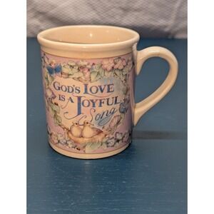 Enesco Corp. "God's Love is a Joyful Song" Birds Dove Coffee Mug 10 oz.